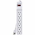 CyberPower CSB606W Essential 6 - Outlet Surge with 900 J - Clamping Voltage 500V, 6 ft, NEMA 5-15P, Straight, 15 Amp, EMI/RFI Filtration, White, RG6 Coaxial Protection, Lifetime Warranty