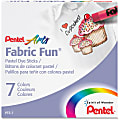 Pentel Arts Fabric Fun Pastel Dye Sticks - Assorted - 7 / Set