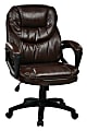 Office Star™ Work Smart™ High-Back Chair, FL660 Series, Chocolate/Black