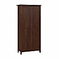 Bush® Furniture Key West 32"W Tall Storage Cabinet With Doors, Bing Cherry, Standard Delivery 1 thumbnail image