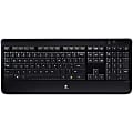 Logitech K800 Wireless Illuminated Keyboard, Backlit, Fast-Charging, 2.4 GHz Connection, Unifying Receiver - Black 1 thumbnail image