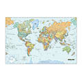 House of Doolittle Laminated World Map, 25" x 38"