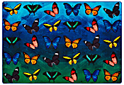 Carpets for Kids® Pixel Perfect Collection™ Beautiful Butterfly Seating Rug, 8’x 12’, Multicolor 1 thumbnail image