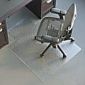 Realspace™ Economy Studded Low Pile Chair Mat, 36" x 48", Clear