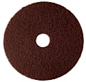 3M™ 7100 Floor Stripper Pads, 20", Brown, Pack Of 5 Pads 1 thumbnail image
