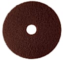 3M™ 7100 Floor Stripper Pads, 20", Brown, Pack Of 5 Pads