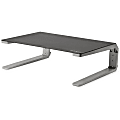 StarTech.com Monitor Riser Stand - For up to 32 Monitor - Height Adjustable - Computer Monitor Riser - Steel and Aluminum - Black, Silver