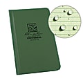 Rite in the Rain Hardcover Notebook, Pocket Size, 4 1/4" x 6 3/4", Universal Rule, 160 Pages (80 Sheets), Green