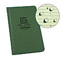 Rite in the Rain Hardcover Notebook, Pocket Size, 4 1/4" x 6 3/4", Universal Rule, 160 Pages (80 Sheets), Green 1 thumbnail image