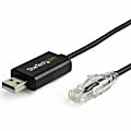 StarTech.com 6 ft/1.8 m Cisco USB Console Cable - USB to RJ45 Rollover Cable - Transfer rates up to 460Kbps - ICUSBROLLOVR 1 thumbnail image