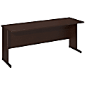 Bush Business Furniture Components Elite C Leg Desk 72"W x 24"D, Mocha Cherry, Premium Installation