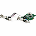 StarTech.com 2 Port RS232 Serial Adapter Card with 16950 UART - PCIe to Serial Adapter 1 thumbnail image