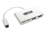 Tripp Lite 4-Port USB C USB 3.1 Gen 1 Portable Hub USB-C to x2 USB-A and x2 USB-C, USB Type-C, USB Type C - Hub - 4 x USB 3.1 Gen 1 - desktop