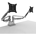 Kanto DMS2000S Desk Mount for Monitor - Silver - Adjustable - 2 Display(s) Supported - 32" Screen Support - DMS2000S 1 thumbnail image