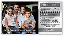 16pt, White UV High Gloss Front, Printed 1 Side Custom Full-Color Postcards, 6-1/2" x 12" , Box Of 50