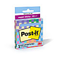 Post-it® Super Sticky Notes-To-Go Pop Up Notes, 3 x 3 in, 1 Sticky Note Pad, 90 Sheets/Pads, Great for School, Office or Classroom, Washed Denim 1 thumbnail image