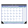 Blueline® Monthly Desk Pad Calendar, 21 1/4" x 16", January to December 2019