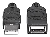 Manhattan USB-A to USB-A Extension Cable, 1.8m, Male to Female, 480 Mbps (USB 2.0), Black, Blister - USB extension cable - USB (M) to USB (F) - USB 2.0 - 6 ft - black 1 thumbnail image