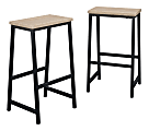 Sauder® North Avenue Counter Height Stools, Charter Oak/Black, Set Of 2 Stools 1 thumbnail image