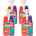 Hefty Everyday 16 oz Disposable Party Cups - 16 fl oz - Yellow, Purple, Red, Teal, Assorted Bright - Plastic - Cold Drink, Party - 100 Pack - 4/Carton 1 thumbnail image