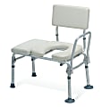 Guardian Padded Commode Transfer Bench, Tan 1 thumbnail image