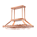 Elegant Designs 2-Light LED Overhead Wine Rack Lamp, Copper