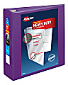 Avery® Heavy-Duty View 3-Ring Binder With Locking One-Touch EZD™ Rings, 3" D-Rings, 39% Recycled, Purple