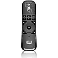 Adesso SlimTouch WKB-4010UB Universal Remote Control - For PC, Smart TV, Gaming Console, Projector, PlayStation, Xbox - Radio Frequency - 30 ft Operating Distance - Black