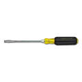 Vinyl Grip Standard Tip Screwdrivers, 5/16 in, 10 5/16 in Long, Rounded Blade