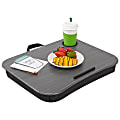 LapGear Lap Desk With Cup Holder, 14-3/4" x 18-1/2" x 2-13/16", Gray Woodgrain 1 thumbnail image
