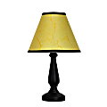 Simple Designs Basic Table Lamp, 14 3/4"H, Parchment Shade/Black Base
