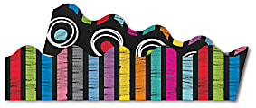 Carson-Dellosa 2-Sided Scalloped Borders, Colorful Chalkboard, Multicolor, Grades Pre-K - 8, Pack Of 13