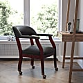 Flash Furniture Leathersoft Conference Chairs, Black 1 thumbnail image