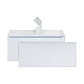 Office Depot® Brand #10 Security Envelopes, 4-1/8" x 9-1/2", Clean Seal, 30% Recycled, White, Box Of 500
