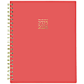 AT-A-GLANCE® Harmony Academic Weekly Monthly Planner, 8 1/2" x 11", Sunset Coral, July 2025 to June 2026 1 thumbnail image