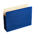 Wilson Jones® ColorLife® File Pockets, 9 1/2" x 11 3/4", 5 1/4" Expansion, 50% Recycled, Dark Blue, Box Of 10