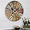 FirsTime® Vintage Plates Wall Clock, 15 1/2" x 1 1/2", Multicolor