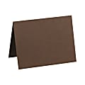 LUX Folded Cards, A7, 5 1/8" x 7", Chocolate Brown, Pack Of 500
