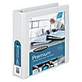 Wilson Jones® Premium Single-Touch Locking D-Ring View Binder, 2" Rings, 50% Recycled, White 1 thumbnail image