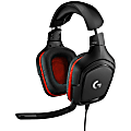 Logitech G332 Gaming Headset - Stereo - Mini-phone (3.5mm) - Wired - 5 Kilo Ohm - 20 Hz - 20 kHz - Over-the-head - Binaural - Circumaural - 6.56 ft Cable - Cardioid, Uni-directional Microphone - Black