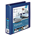 Wilson Jones® Premium Single-Touch Locking D-Ring View Binder, 2" Rings, 50% Recycled, Blue 1 thumbnail image