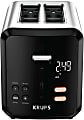 Krups My Memory Digital 2-Slot Toaster, 11-5/8”H x 7-1/8”W x 10-7/8”D, Silver/Black 1 thumbnail image