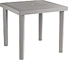 Inval Square Plastic Outdoor Patio Dining Table, 29-5/16" x 31-1/2", Taupe 1 thumbnail image
