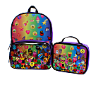 Emojination Rainbow Emojis Backpack With Lunch Pack, Multicolor 1 thumbnail image