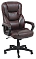 Realspace® Fosner Bonded Leather High-Back Chair, Cabernet