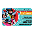 Custom Full-Color 14 Pt. Business Cards, Uncoated, Round Corners, 1-Side, 2" x 3-1/2", White, Box of 250 Cards