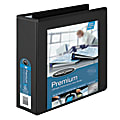 Wilson Jones® Premium Single-Touch Locking D-Ring View Binder, 3" Rings, 51% Recycled, Black 1 thumbnail image