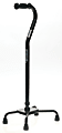 Medline Guardian Bariatric Quad Cane, Large Base, Black 1 thumbnail image