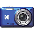 Kodak PIXPRO FZ55 16.4 Megapixel Compact Camera - Blue - 1/2.3" CMOS Sensor - Autofocus - 2.7"LCD - 5x Optical Zoom - FZ55BL 1 thumbnail image