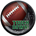 Amscan Tailgates & Touchdowns Dinner Plates, 10”, Green, Pack Of 60 Plates